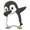 Dabbing Pinguin