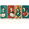 Goose Christmas Funny Santa North Pole Honker