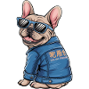 French Bulldog with Sunglasses