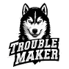 Husky – TROUBLE MAKER | Funny Dog Design