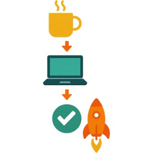 Infographic of on-line work