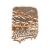 Heidelberg snowy city
