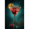 Crimson Cherry Martini Splash
