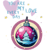 Weihnachtskugel Liebe 