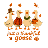 Just A Thankful Goose Pumpkin Case