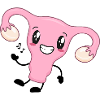 Pink Uterus Cartoon