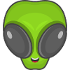 Green Alien Head