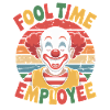 Fooltime Employee Clown Motif