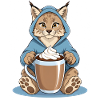 Lynx with Hot Drink