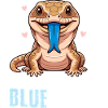 Blue-tongued skink reptile lizard