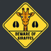 Giraffe Warning Sign