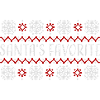 Santa's Favorite Weihnachtspullover Schneeflocken