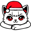 Cat Confident Santa Hat Cute Kitten