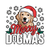 Merry Dogmas Dog with Santa
