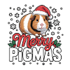 Merry Pigmas Christmas Piggy Cartoon