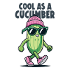 Cool as a Cucumber Cartoon