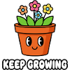 Keep Growing Blumentopf
