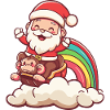 Monkey Santa Claus Christmas