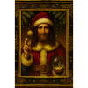 Old style Santa Claus Crystal ball