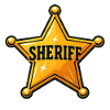 Sheriff Stern Abzeichen Design