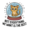 Kawaii Katze Schneekugel
