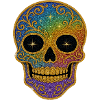 Rainbow Skull Design