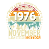 50. Geburtstag Vintage November Jahrgang 1976