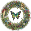 Flower Circle Butterfly Dream Image