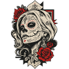 Sugar Skull Queen Roses