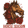 Cheval Saison Roses