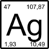 Symbole de période Ag Pression minimale