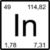 Indium Minimal Element Typography