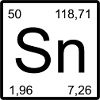Pewter Symbol Minimalist Chemistry