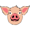 Pig Head T-shirt Gift