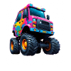 Bunter Monstertruck Kraftmonster