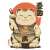 Lucky Cat Ramen Japan Streetwear Design