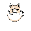 Catty Coffee Motif