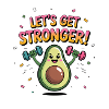 Avocado beim training 