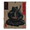Samurai Cat Ramen Japan Streetwear Design
