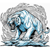 Frozen Tiger in Golf