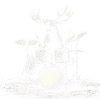 Moose Drums Drummer Music Rock Wildlife