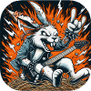 Rockerhaas: flames and guitar punk