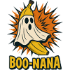 BOO-NANA – Funny Halloween Banana Ghost Motif