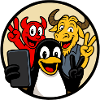 Tux, Beastie & GNU Selfie