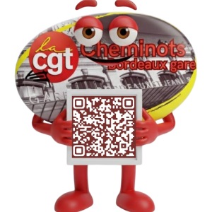 QR Code CGT Cheminots Bordeaux Gare