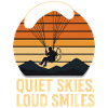 Calm skies, loud smiles Paragliding