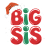 Big Sister Christmas Motif Snow
