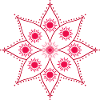 Mandala Rosette Intense Pink