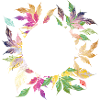 Imaginative leaf frame – delicately shimmering