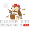 Owl Debater at Podium